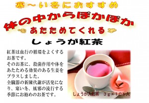しょうが紅茶ｐｏｐ 茗広茶業株式会社 茶 殺菌抹茶 粉末茶のoem製造 販売